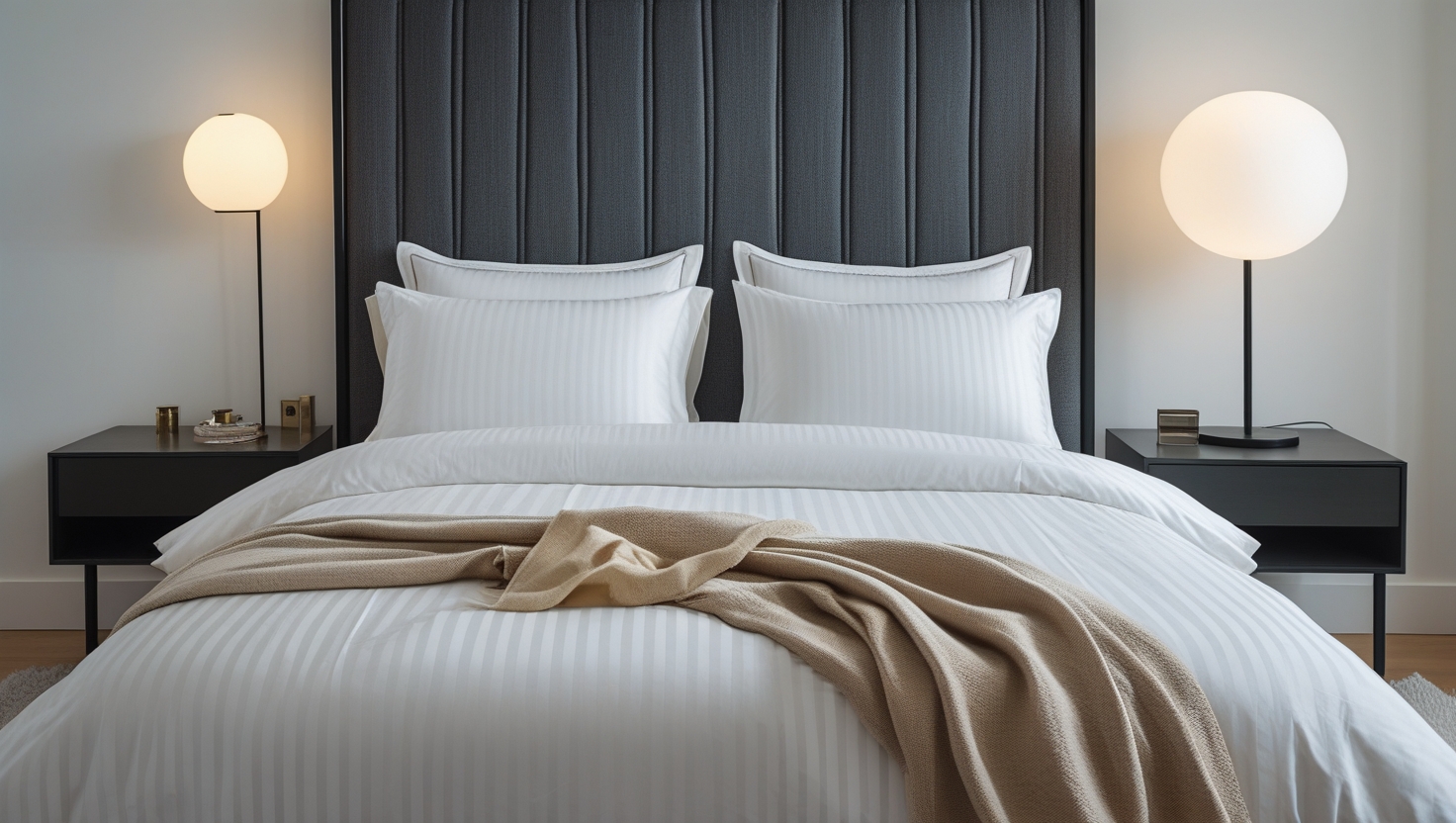 ผ้าปูที่นอนโรงแรมcotton